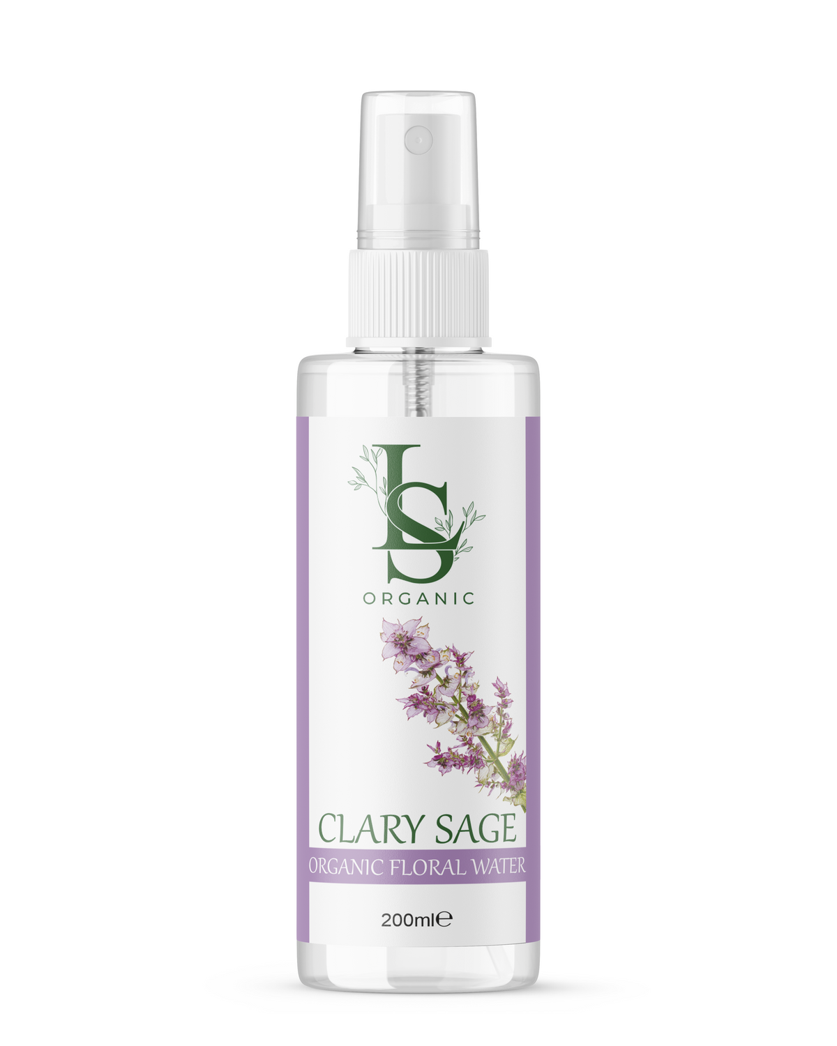 Organic Clary Sage Floral Water (Salvia sclarea) 200 ml.