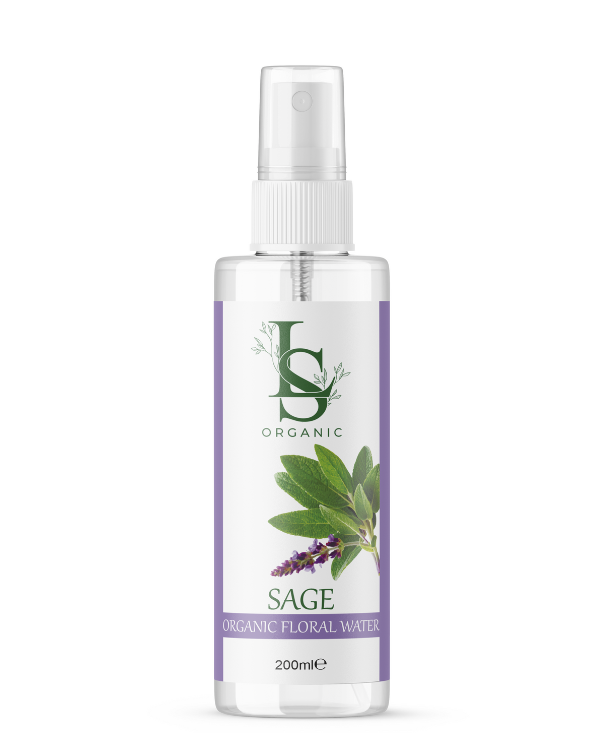 Organic Sage Floral Water (Salvia officinalis) 200 ml.